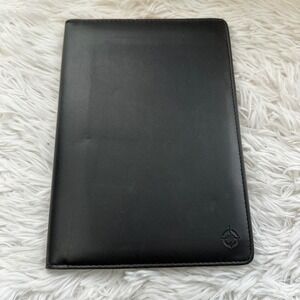 Franklin Covey Black Notepad Pad Folio Cover Black Faux Leather